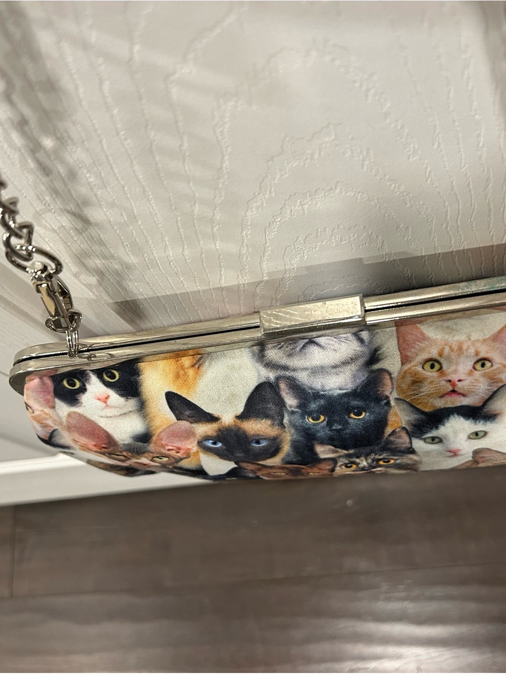 Cat Lady Box Chain-Handle Shoulder Bag with cats 🐈 - Picture 4 of 12